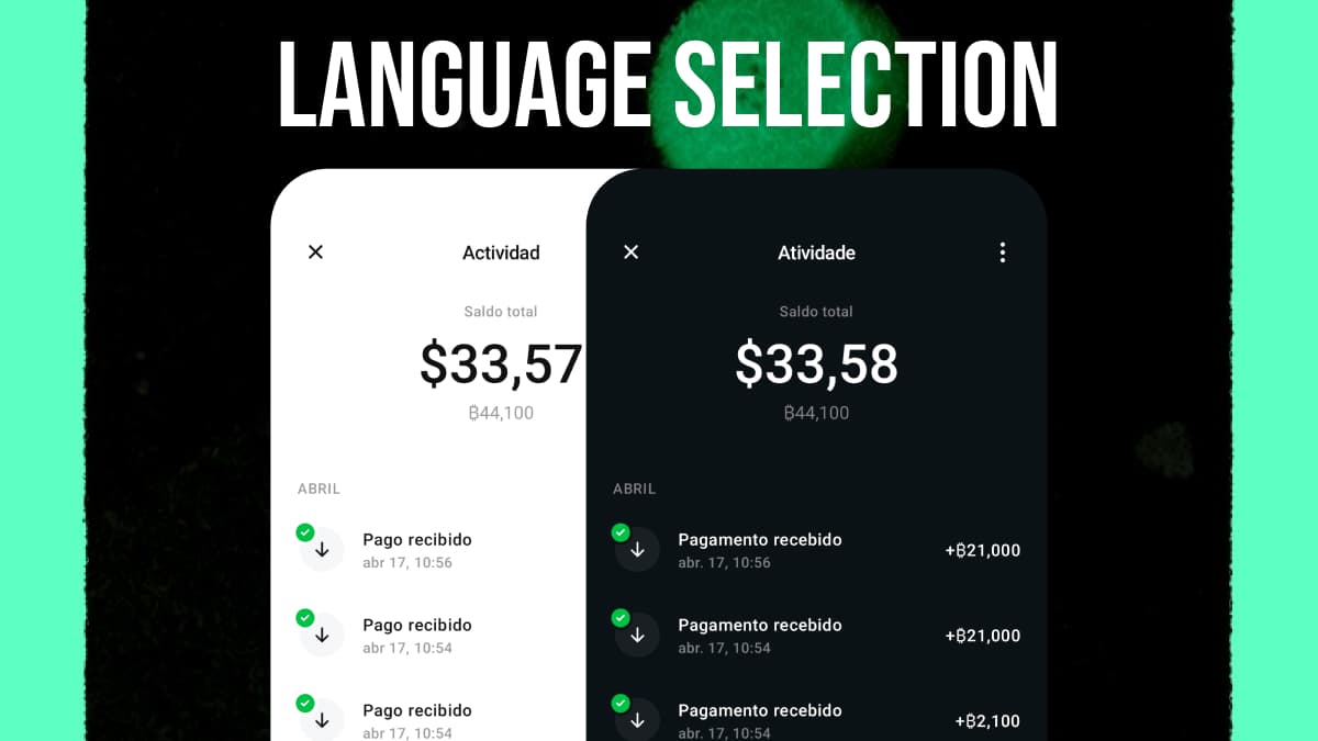 Numo v1.4 — language selection