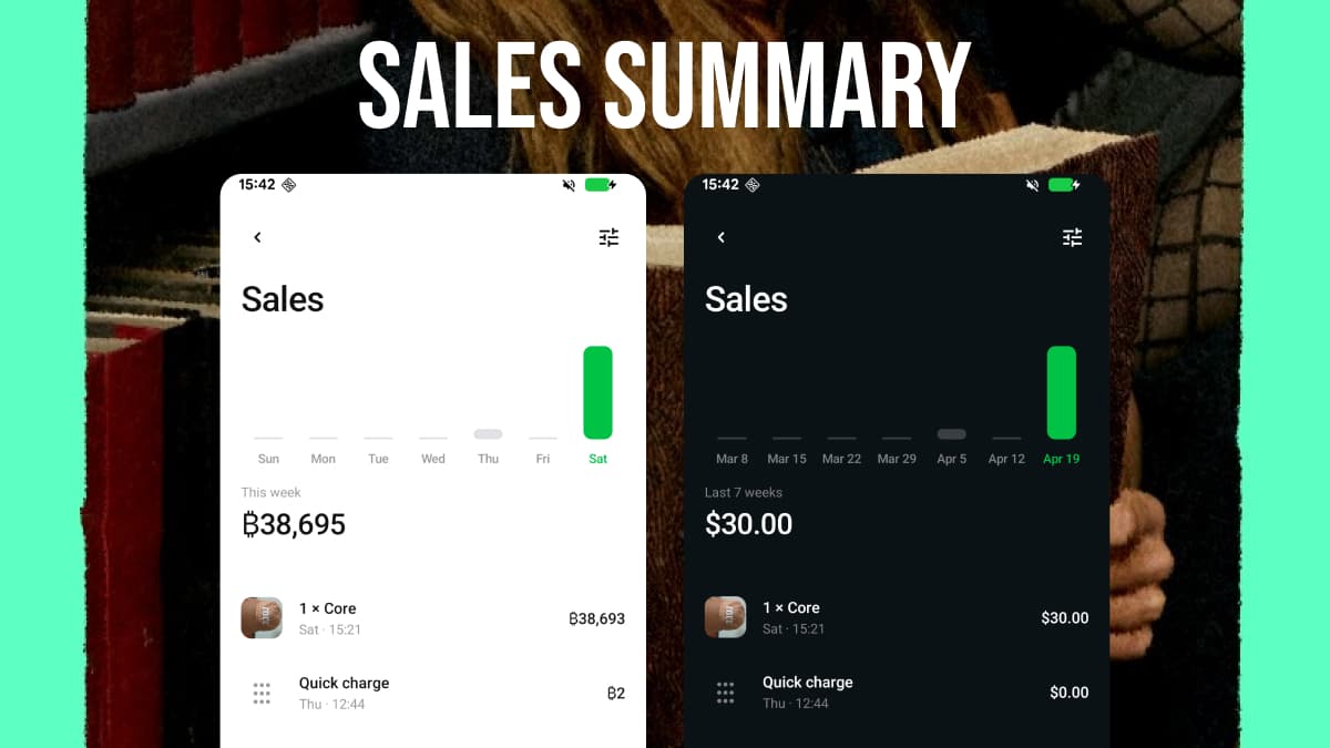 Numo v1.5 — sales summary dashboard